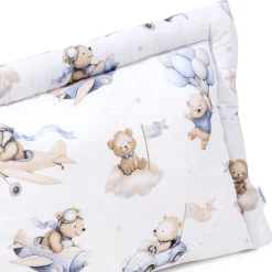 Pełna poduszka 40 x 60cm - Pilot Bears i jeansowy Velvet