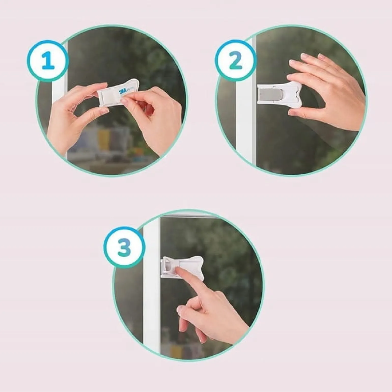 Piambo Blokada, zabezpieczenie drzwi przesuwnych, szaf 2 szt.