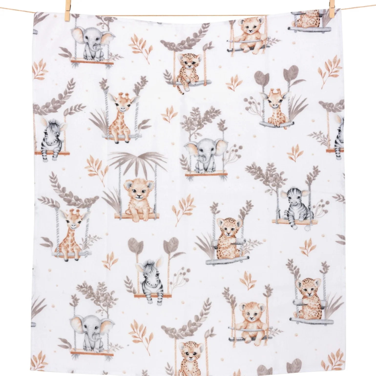 Pieluszka flanelowa - Happy Jungle