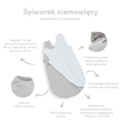 Śpiworek do spania 45 x 75 cm - Balloon Travel Blue