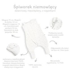 Śpiworek dzianinowy z nogawkami - Blackberry Dreams