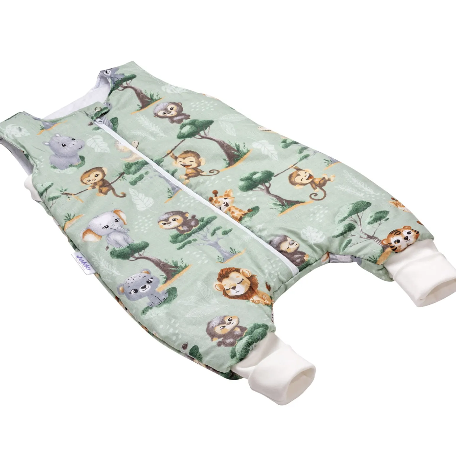 Śpiworek dziecięcy XL - ocieplany z nogawkami - Tropical Animals