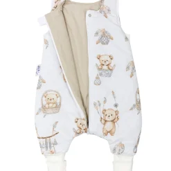 Śpiworek niemowlęcy - ocieplany z nogawkami - Boho Bears