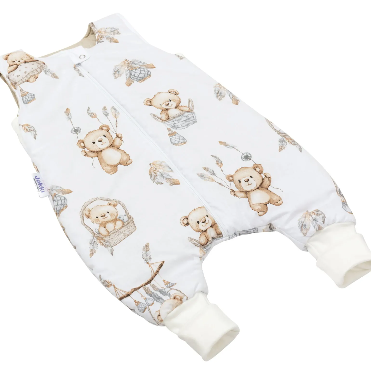 Śpiworek niemowlęcy - ocieplany z nogawkami - Boho Bears