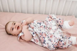 Śpiworek niemowlęcy - ocieplany z nogawkami - Roses