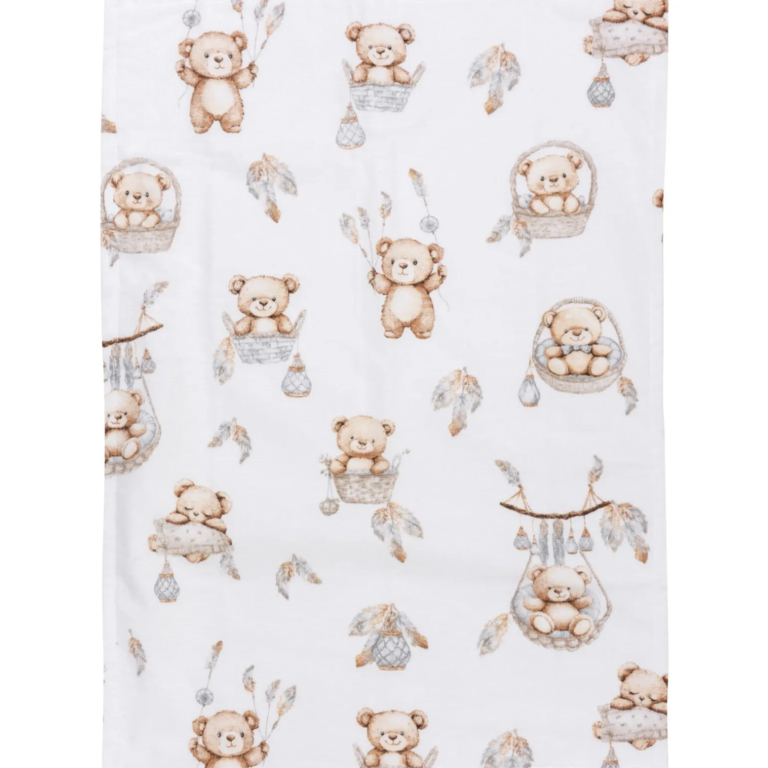 Podkład wodoodporny / pieluszka flanelowa z ceratką 75 x 50 cm - Boho Bears