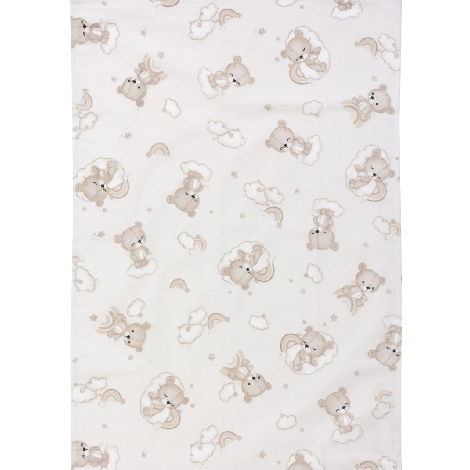 Podkład wodoodporny / pieluszka flanelowa z ceratką 75 x 50 cm - Teddy Clouds