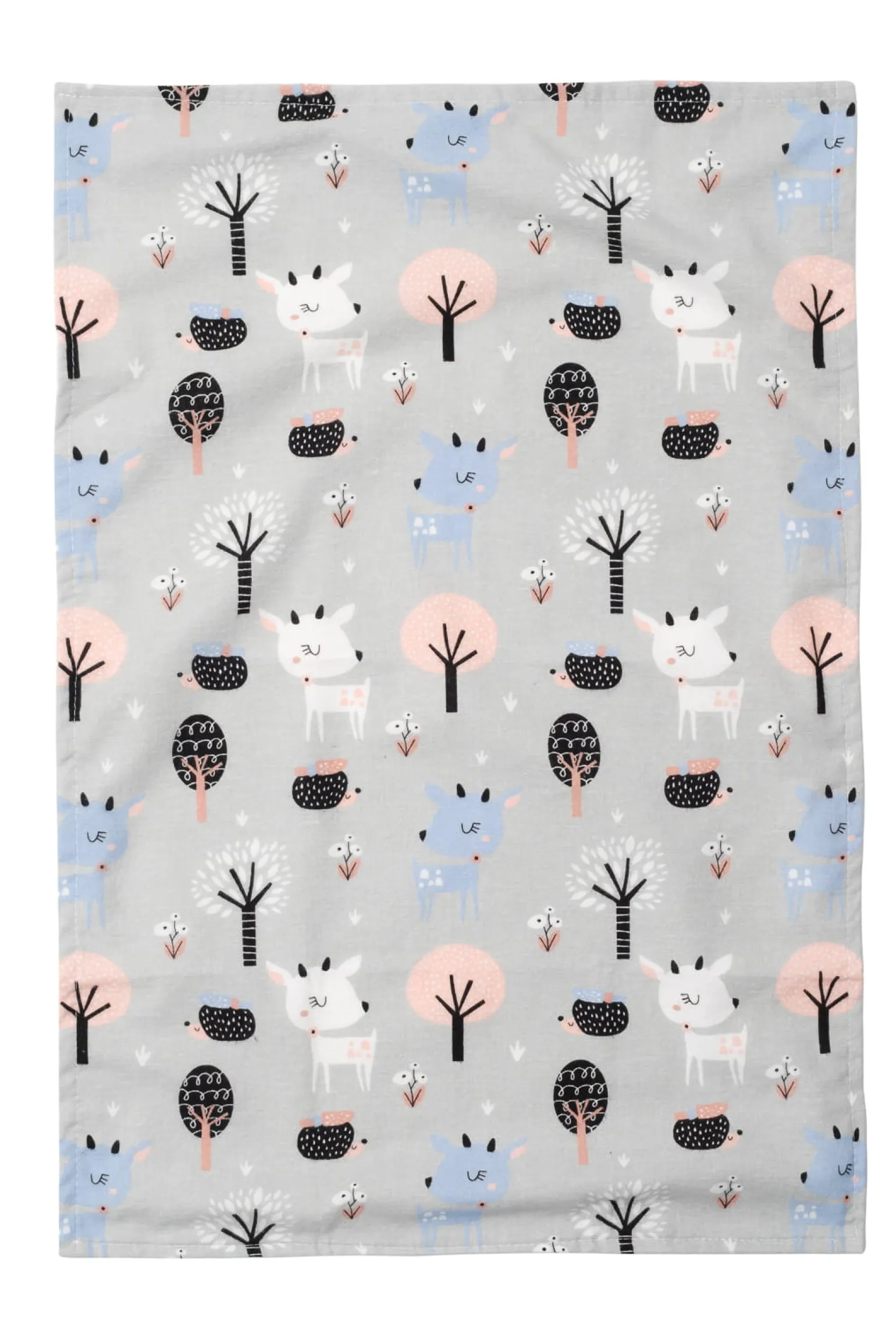 Podkład wodoodporny / pieluszka flanelowa z ceratką 75 x 50 cm - Jelonki i jeże