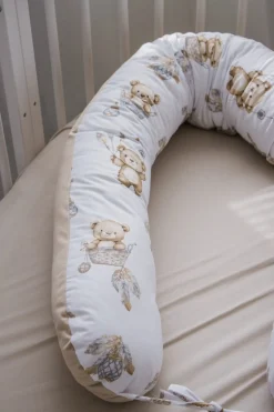 Poduszka ciążowa - Boho Bears i Cappuccino Soft Velvet