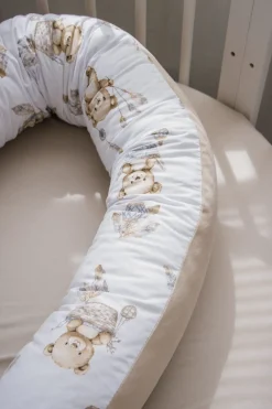 Poduszka ciążowa - Boho Bears i Cappuccino Soft Velvet