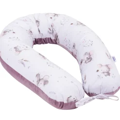 Poduszka ciążowa - Lovely Mouse i Wrzosowy Soft Velvet