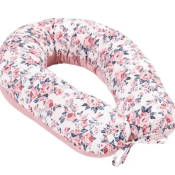 Poduszka ciążowa - Roses i Smokey Pink Soft Velvet