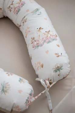 Poduszka ciążowa - Swan Family i Cappuccino Soft Velvet