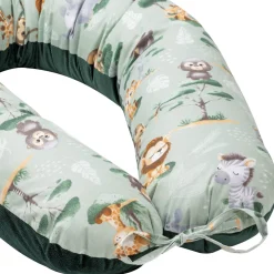 Poduszka ciążowa - Tropical Animals i butelkowy Velvet