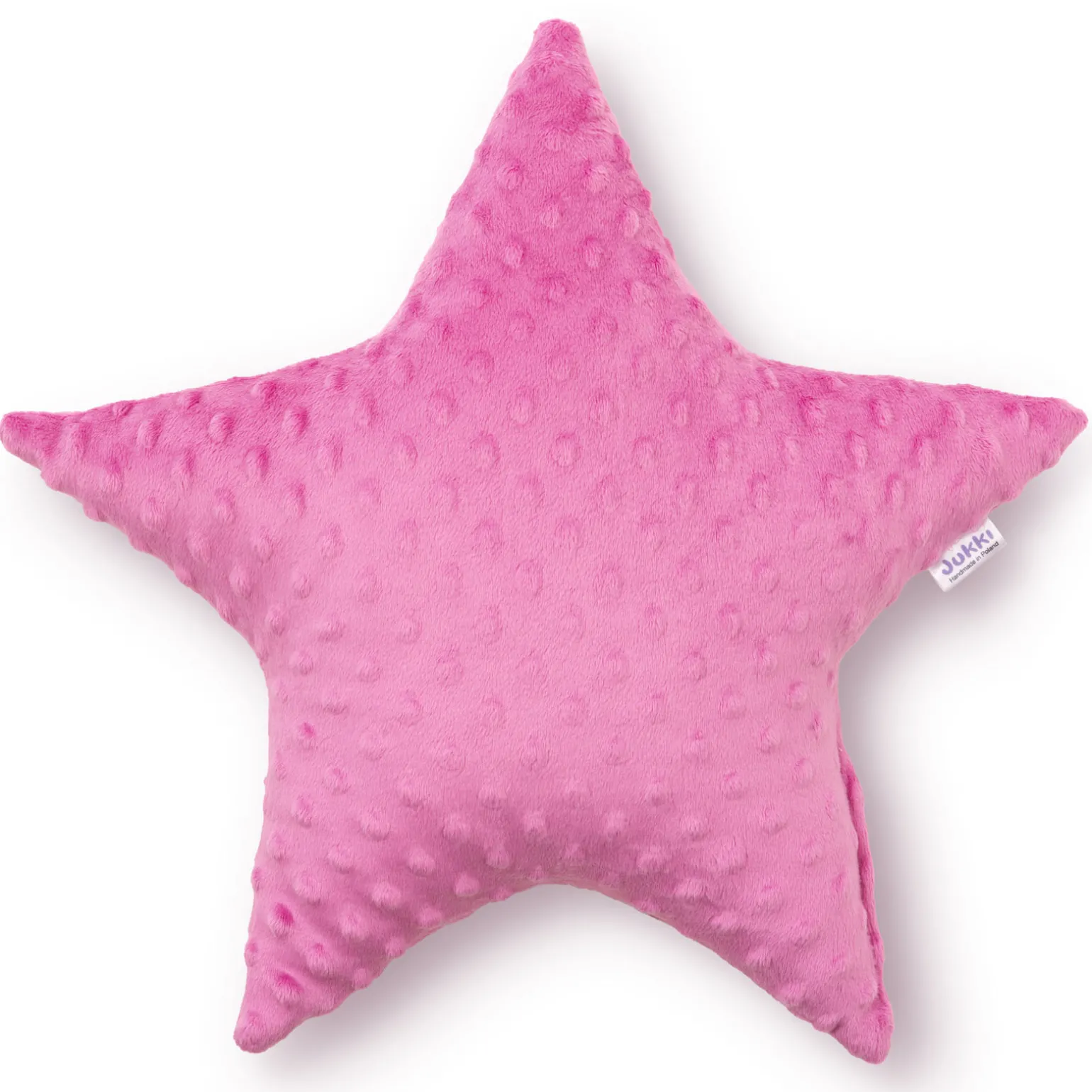 Poduszka gwiazdka Minky - purpurowe Minky