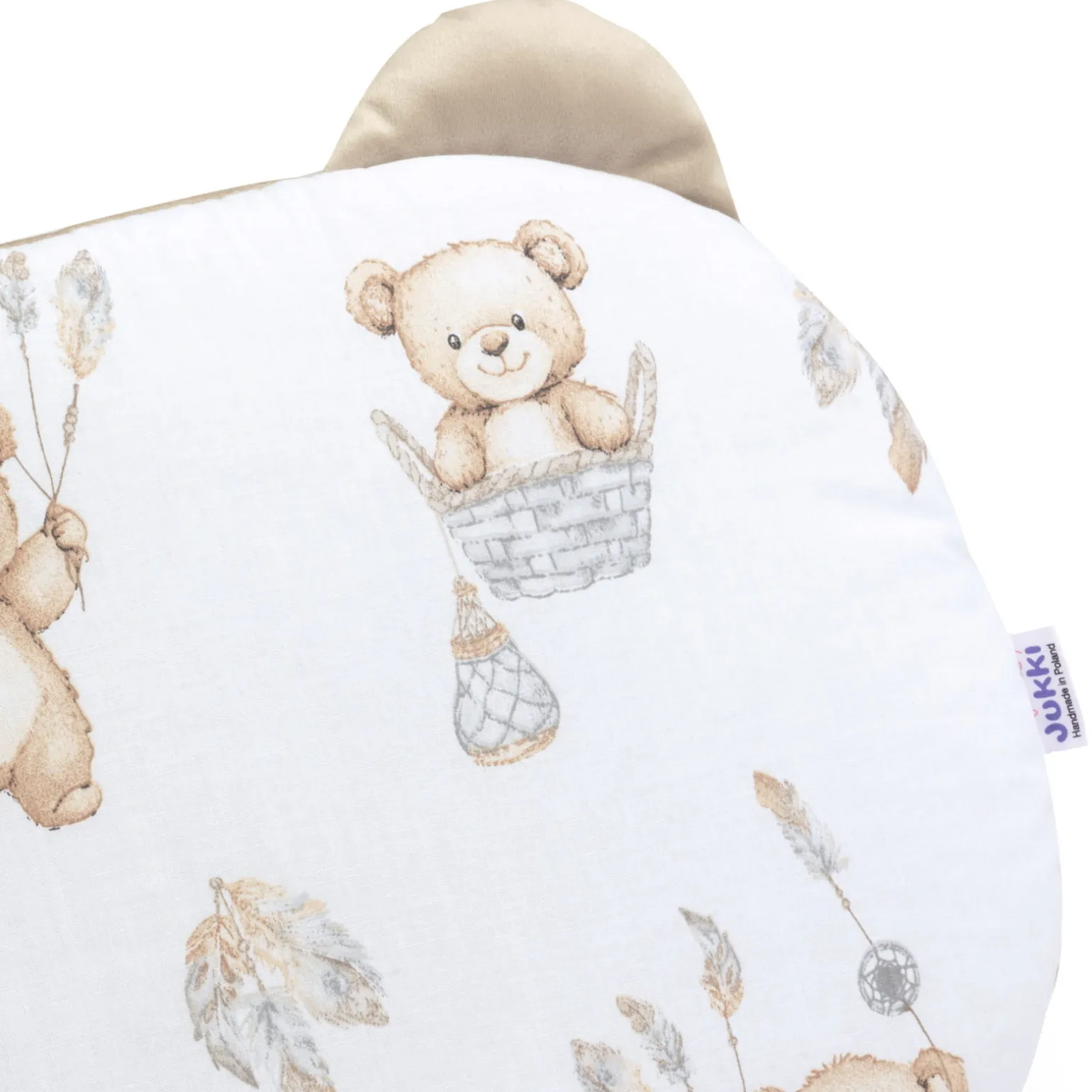 Poduszka MIŚ - Boho Bears i Cappuccino Soft Velvet