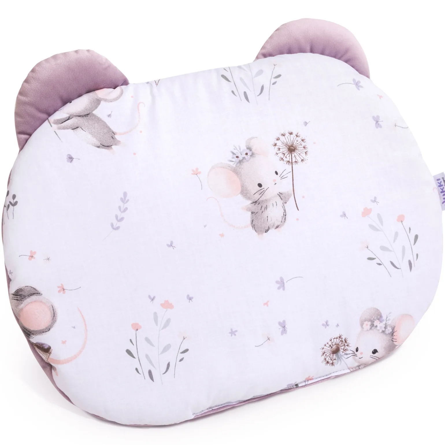 Poduszka MIŚ - Lovely Mouse i Wrzosowy Soft Velvet