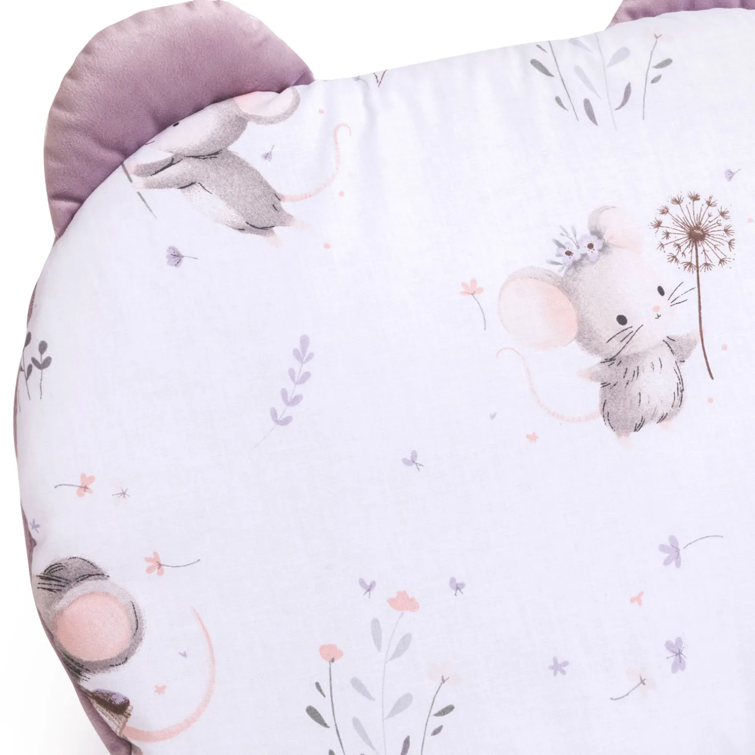 Poduszka MIŚ - Lovely Mouse i Wrzosowy Soft Velvet