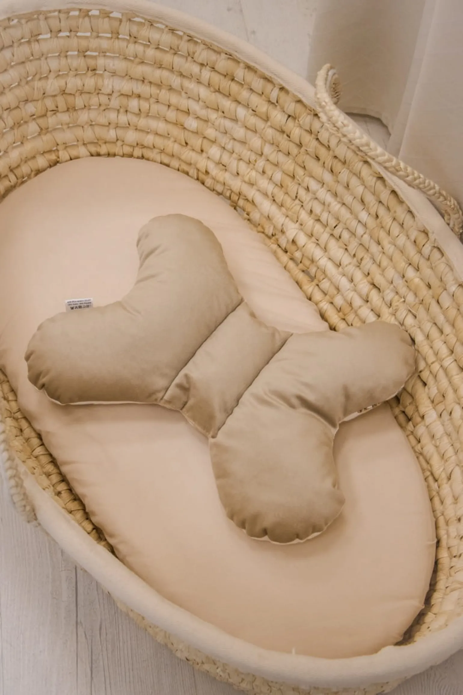 Poduszka motylek - Boho Bears i Cappuccino Soft Velvet