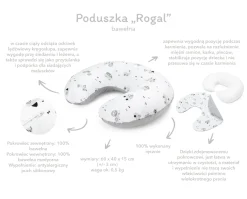 Poduszka rogal + zdejmowana poszewka - Simply Nature