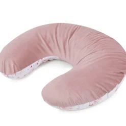 Poduszka rogal + zdejmowana poszewka - Little Fairy i Smokey Pink Soft Velvet