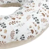 Poduszka rogal + zdejmowana poszewka - Boho Garden i ecru Velvet