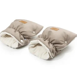 Podwójne mufki do wózka, BEIGE WINTER