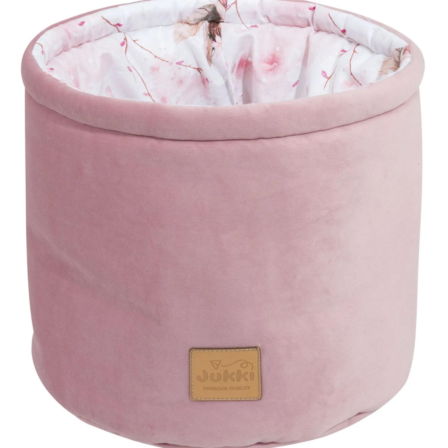 Pojemnik / koszyk na akcesoria dla niemowlaka - Little Fairy i Smokey Pink Soft Velvet