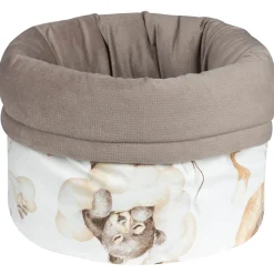 Pojemnik / koszyk na akcesoria dla niemowlaka - Sweet Teddy i Latte Velvet