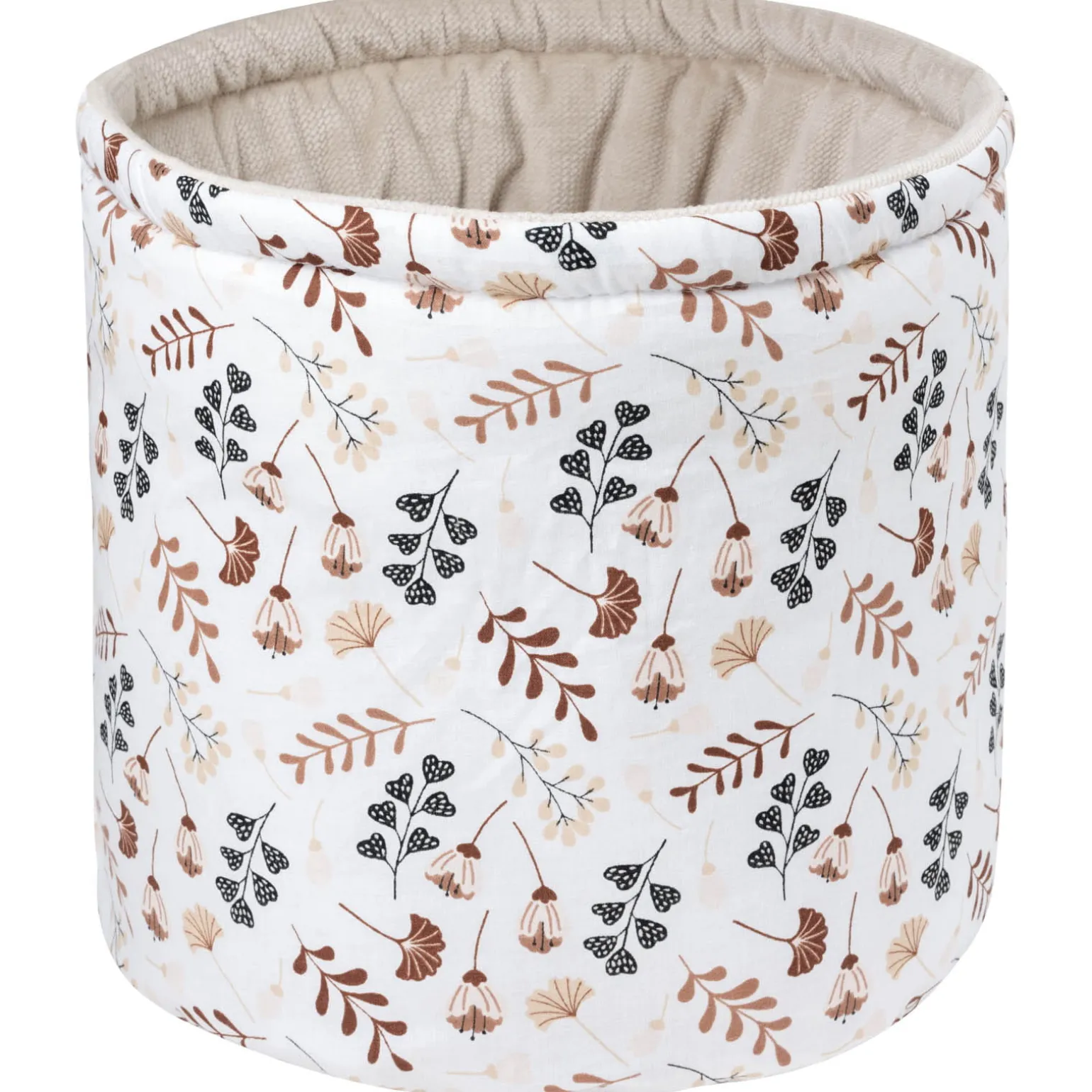 Pojemnik / koszyk na akcesoria dla niemowlaka - Boho Garden i ecru Velvet