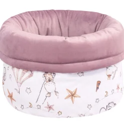 Pojemnik / koszyk na akcesoria dla niemowlaka - Candy Circus i wrzosowy Soft Velvet