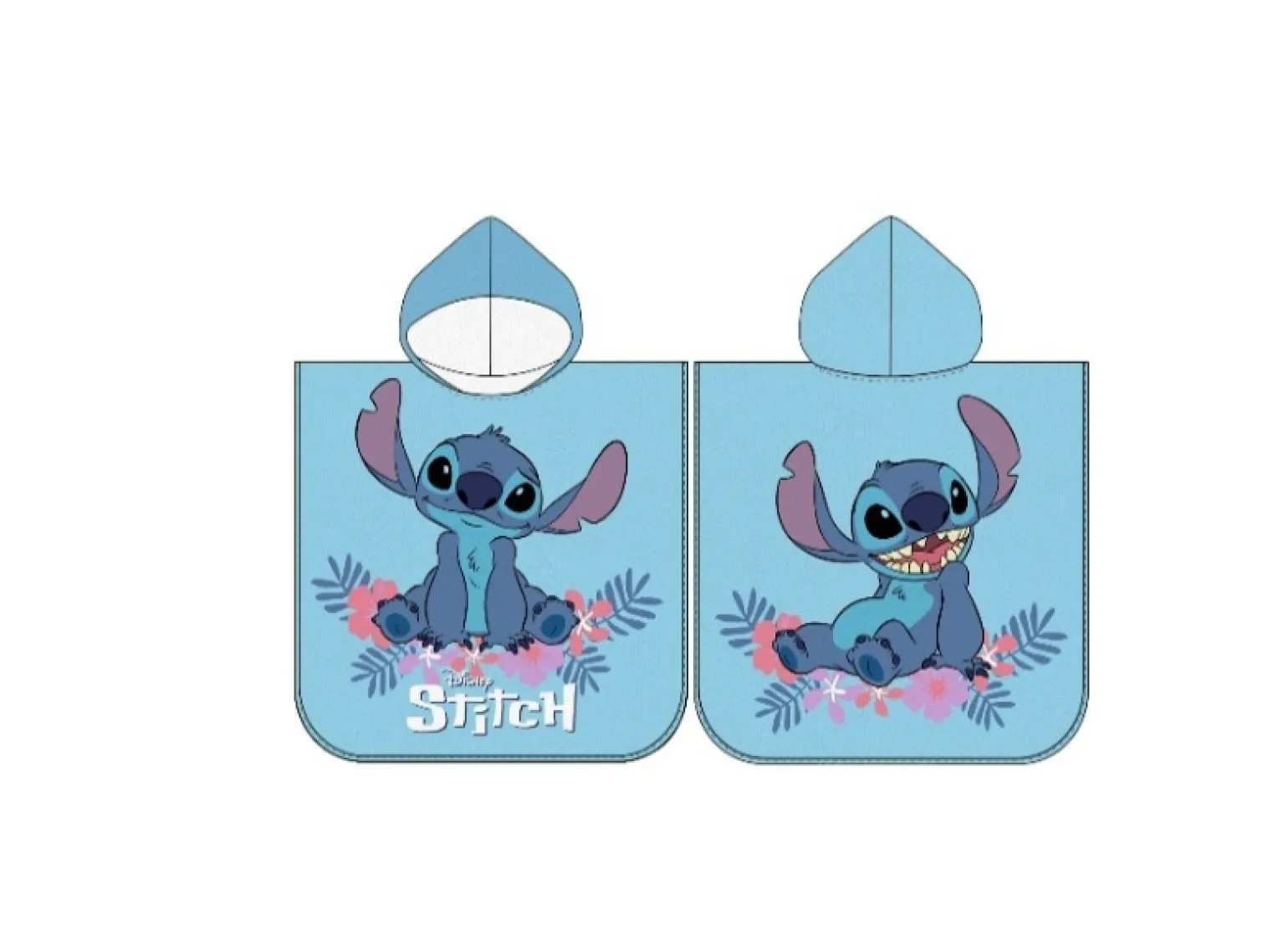 Ponczo, ręcznik kąpielowy z kapturem- LILO I STITCH