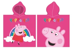 Ponczo, ręcznik kąpielowy z kapturem PEPPA PIG