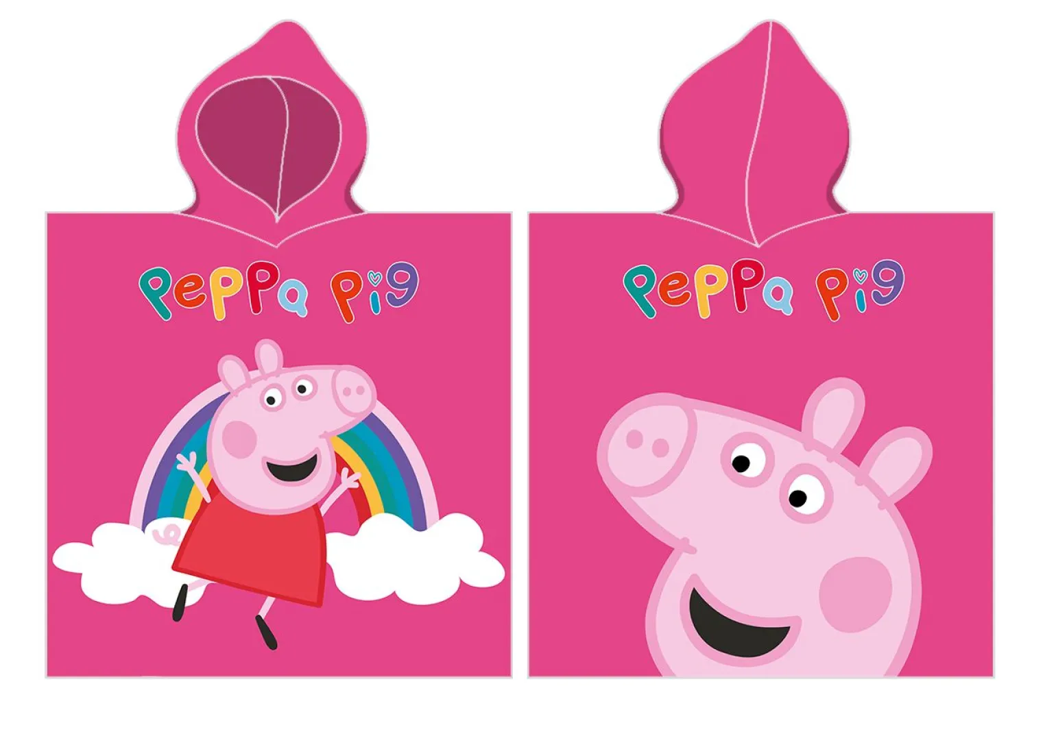 Ponczo, ręcznik kąpielowy z kapturem PEPPA PIG