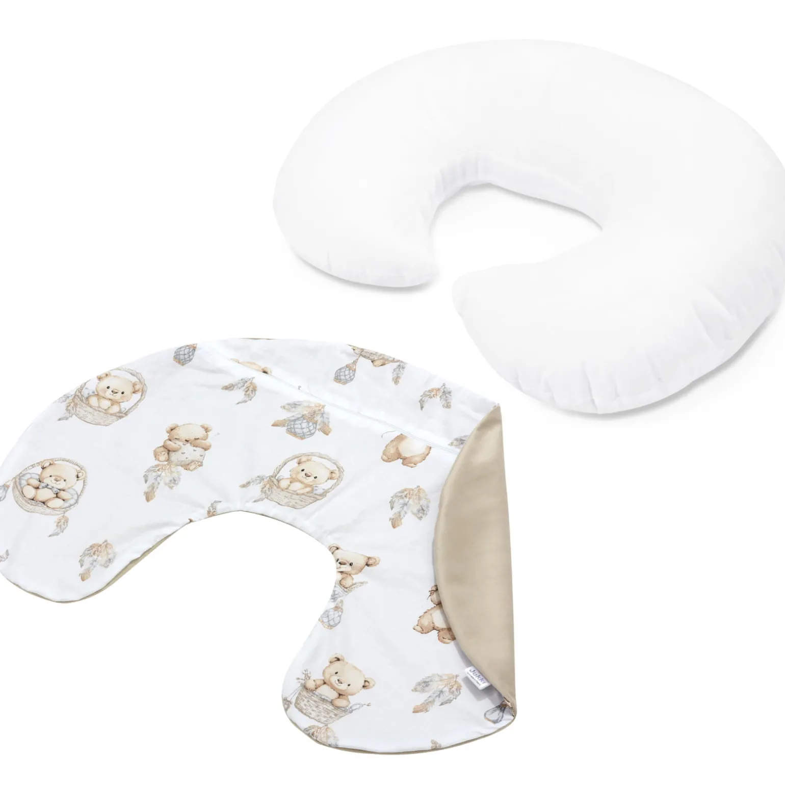 POSZEWKA NA ROGAL - Boho Bears i Cappuccino Soft Velvet