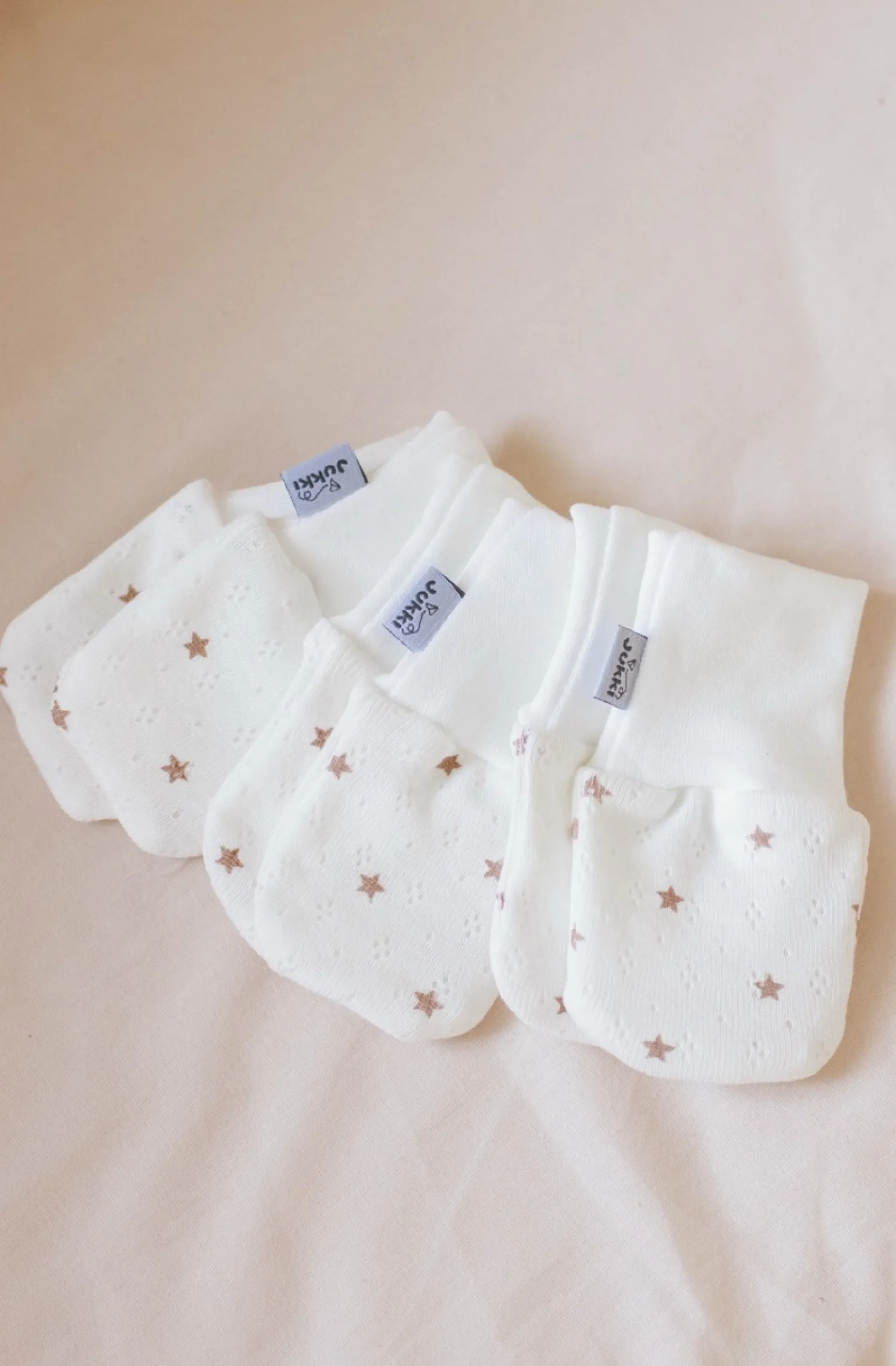 Rękawiczki Niedrapki ażurowe 3 pack Stars
