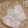 Rękawiczki Niedrapki 3 pack z bawełny organicznej- Beige