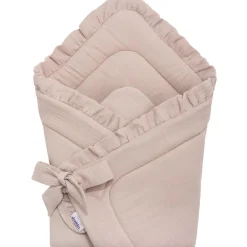 Rożek niemowlęcy muślinowy - Beige
