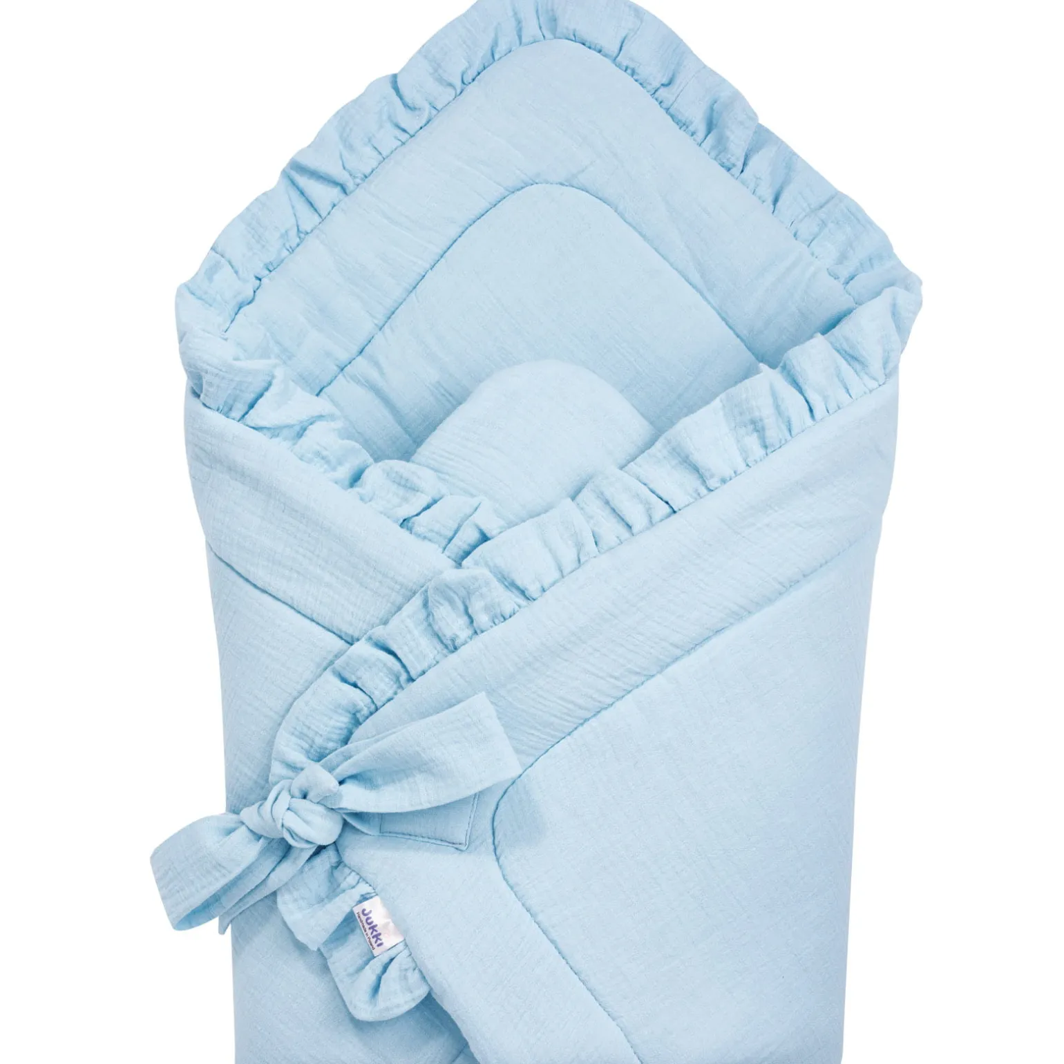 Rożek niemowlęcy muślinowy - Blue