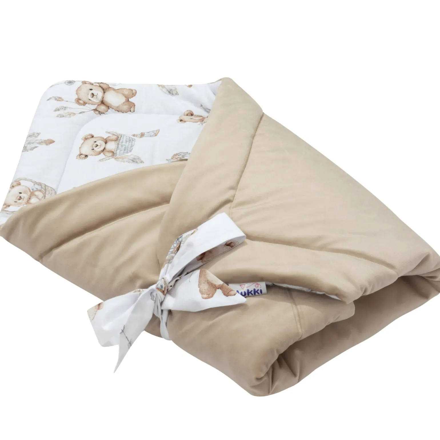 Rożek niemowlęcy Velvet - Boho Bears i Cappuccino Soft Velvet