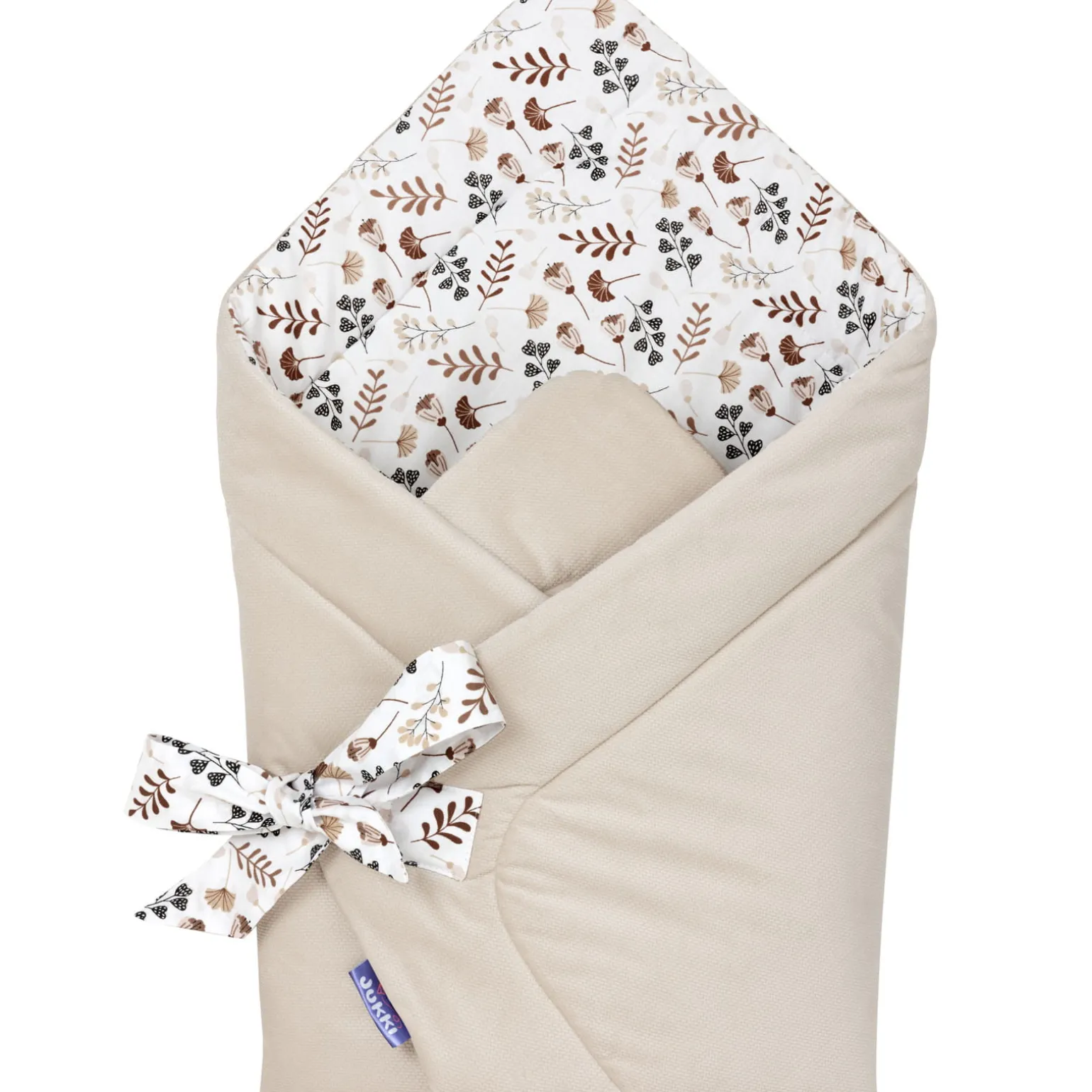 Rożek niemowlęcy Velvet - Boho Garden i ecru Velvet