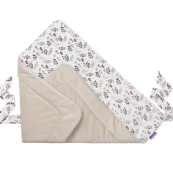 Rożek niemowlęcy Velvet - Boho Garden i ecru Velvet