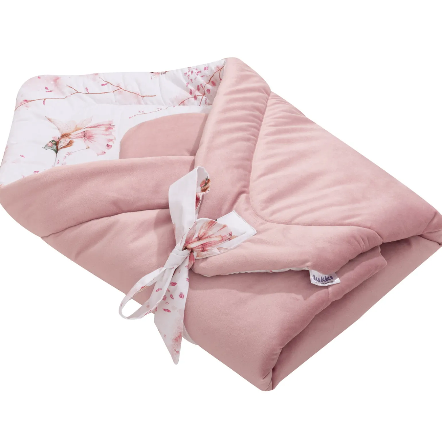 Rożek niemowlęcy Velvet - Little Fairy i Smokey Pink Soft Velvet