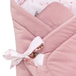 Rożek niemowlęcy Velvet - Little Fairy i Smokey Pink Soft Velvet