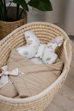 Rożek niemowlęcy Velvet - Swan Family i Cappuccino Soft Velvet