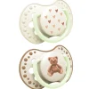 Smoczek silikonowy dynamiczny LOVI 0-6m 2 szt Teddy Love