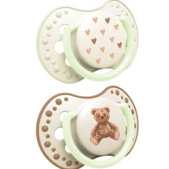 Smoczek silikonowy dynamiczny LOVI 0-6m 2 szt Teddy Love