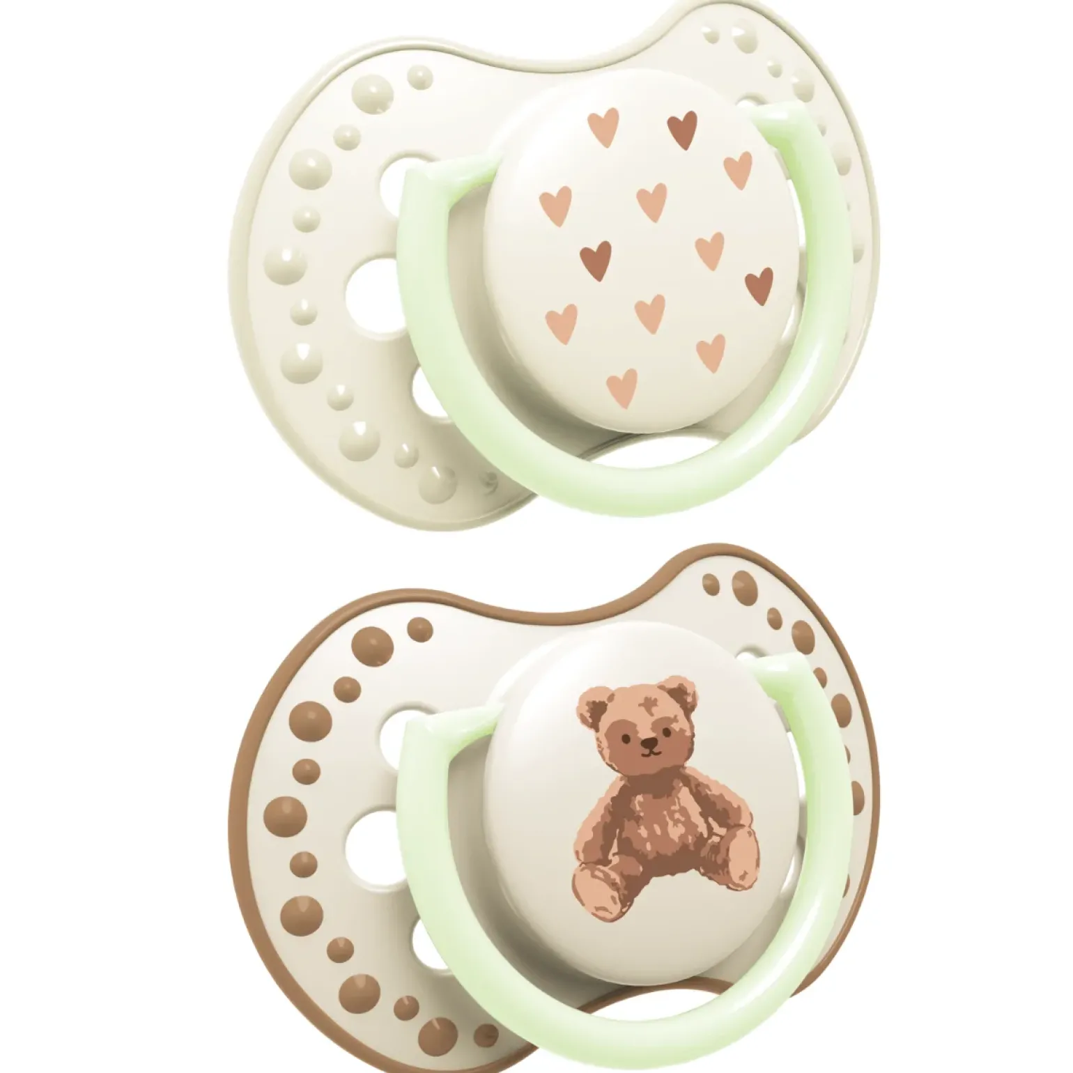 Smoczek silikonowy dynamiczny LOVI 0-6m 2 szt Teddy Love