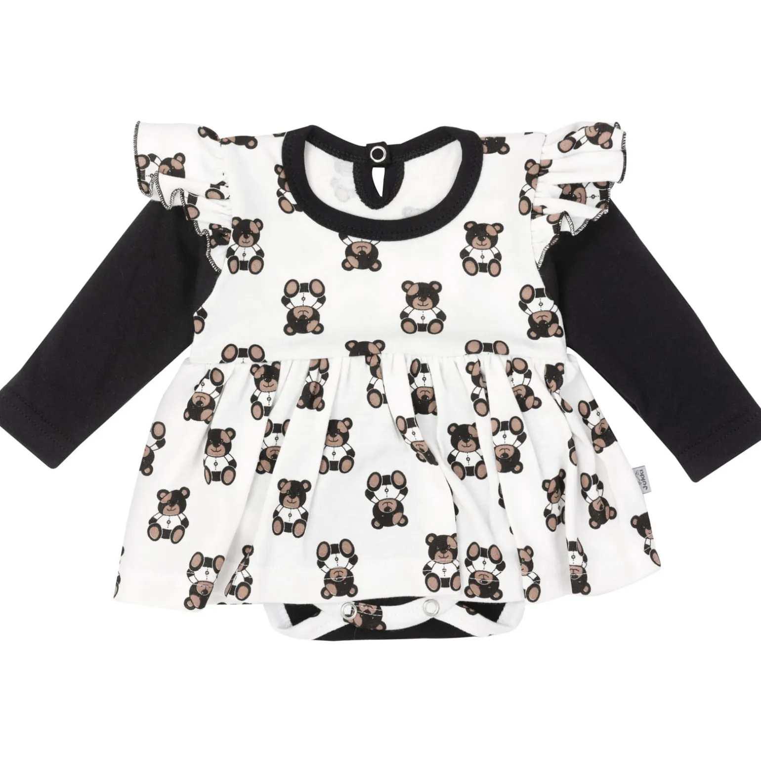 Sukienka z body Black Teddy Bear