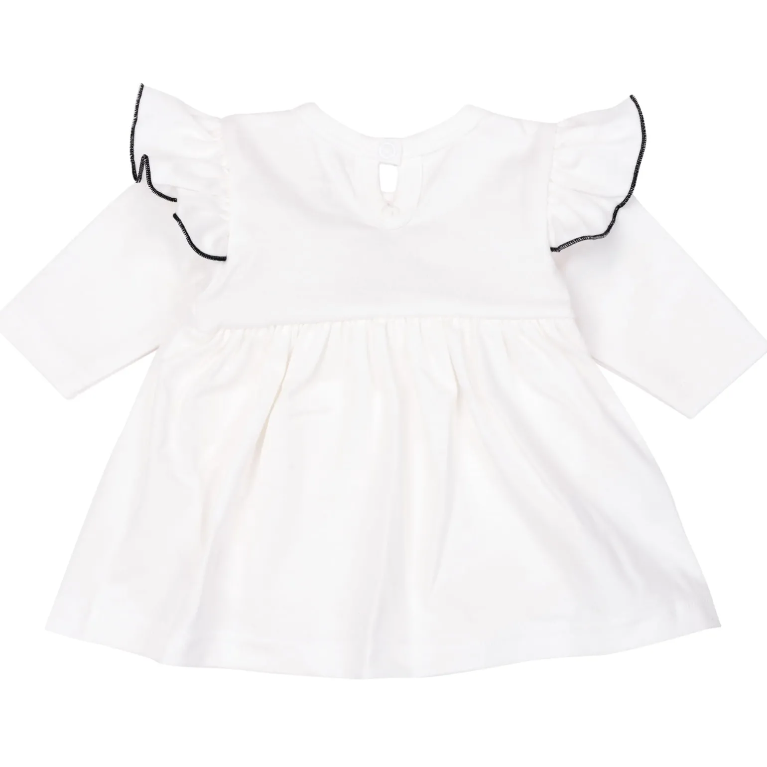 Sukienka z body Black Teddy Bear - White